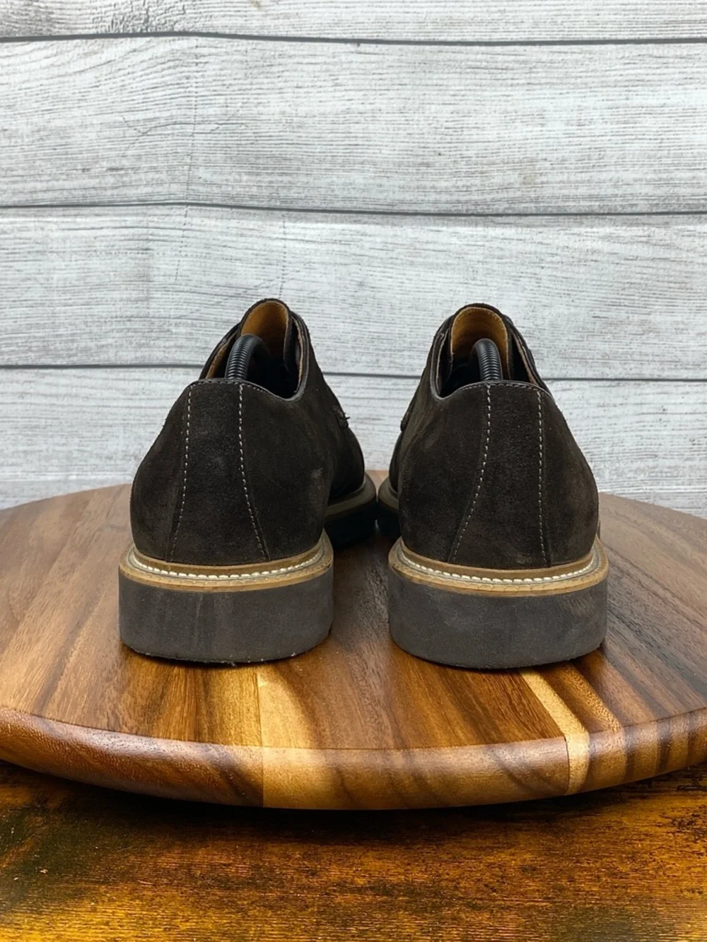 Bruno Magli Groover Dark Brown Suede Plain Toe Derby Made in Italy Men’s Size 11